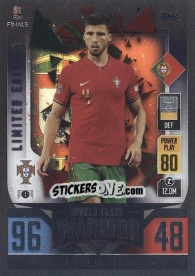 Cromo Rúben Dias - The Road to UEFA Nations League Finals 2022-2023. Match Attax 101 - Topps