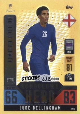 Sticker Jude Bellingham - The Road To Uefa Nations League Finals 2022-2023. Match Attax 101 n. HH-JB - Topps