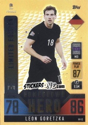 Sticker Leon Goretzka - The Road To Uefa Nations League Finals 2022-2023. Match Attax 101 n. HH-LG - Topps