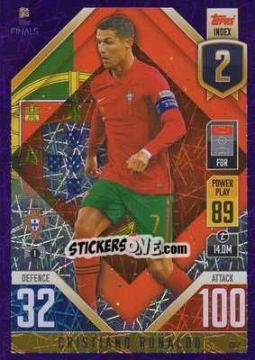 Sticker Cristiano Ronaldo - The Road to UEFA Nations League Finals 2022-2023. Match Attax 101 - Topps
