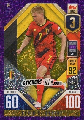 Sticker Kevin De Bruyne - The Road To Uefa Nations League Finals 2022-2023. Match Attax 101 n. CD3p - Topps