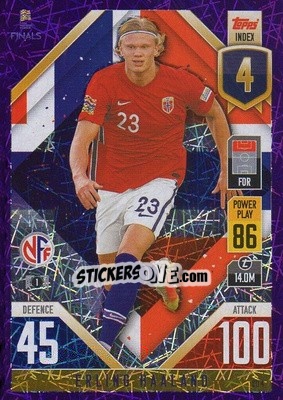 Figurina Erling Haaland - The Road to UEFA Nations League Finals 2022-2023. Match Attax 101 - Topps
