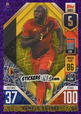 Sticker Romelu Lukaku - The Road To Uefa Nations League Finals 2022-2023. Match Attax 101 n. CD5p - Topps