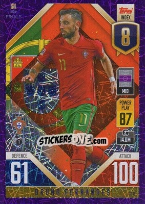 Cromo Bruno Fernandes - The Road to UEFA Nations League Finals 2022-2023. Match Attax 101 - Topps