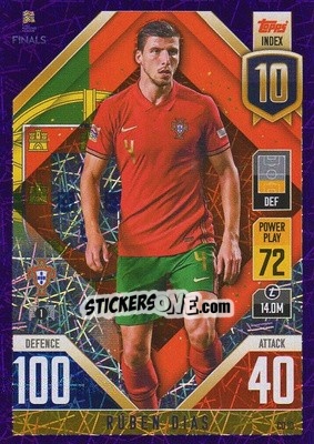 Cromo Rúben Dias - The Road to UEFA Nations League Finals 2022-2023. Match Attax 101 - Topps