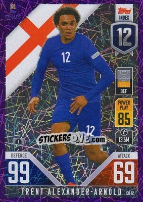 Sticker Trent Alexander-Arnold - The Road To Uefa Nations League Finals 2022-2023. Match Attax 101 n. CD12p - Topps