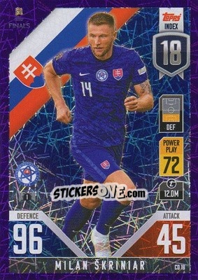 Sticker Milan Škriniar - The Road to UEFA Nations League Finals 2022-2023. Match Attax 101 - Topps