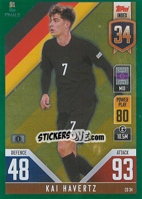 Sticker Kai Havertz - The Road To Uefa Nations League Finals 2022-2023. Match Attax 101 n. CD34g - Topps