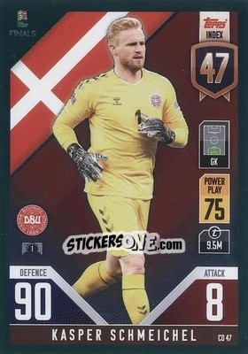 Sticker Kasper Schmeichel - The Road To Uefa Nations League Finals 2022-2023. Match Attax 101 n. CD47g - Topps