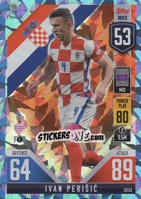 Cromo Ivan Perišić - The Road to UEFA Nations League Finals 2022-2023. Match Attax 101 - Topps