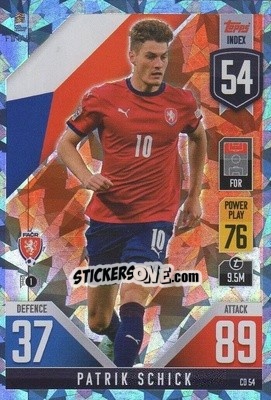 Sticker Patrik Schick - The Road To Uefa Nations League Finals 2022-2023. Match Attax 101 n. CD54b - Topps