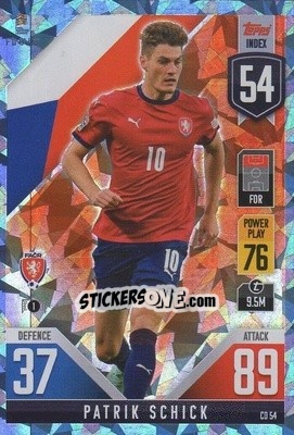 Sticker Patrik Schick - The Road to UEFA Nations League Finals 2022-2023. Match Attax 101 - Topps