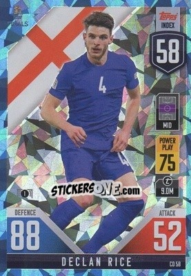 Sticker Declan Rice - The Road To Uefa Nations League Finals 2022-2023. Match Attax 101 n. CD58b - Topps