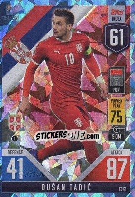Cromo Dušan Tadić - The Road to UEFA Nations League Finals 2022-2023. Match Attax 101 - Topps
