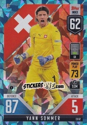 Sticker Yann Sommer - The Road to UEFA Nations League Finals 2022-2023. Match Attax 101 - Topps