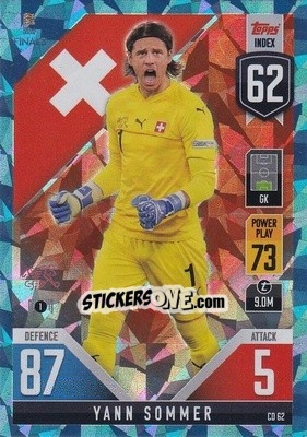 Sticker Yann Sommer - The Road To Uefa Nations League Finals 2022-2023. Match Attax 101 n. CD62b - Topps