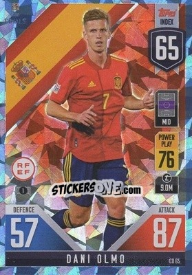 Sticker Dani Olmo - The Road To Uefa Nations League Finals 2022-2023. Match Attax 101 n. CD65b - Topps