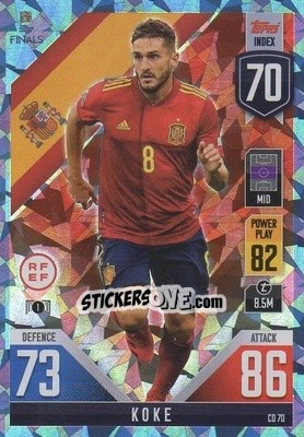Cromo Koke - The Road to UEFA Nations League Finals 2022-2023. Match Attax 101 - Topps