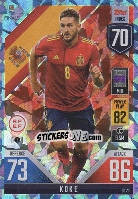 Sticker Koke - The Road To Uefa Nations League Finals 2022-2023. Match Attax 101 n. CD70b - Topps
