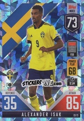 Sticker Alexander Isak - The Road To Uefa Nations League Finals 2022-2023. Match Attax 101 n. CD73b - Topps
