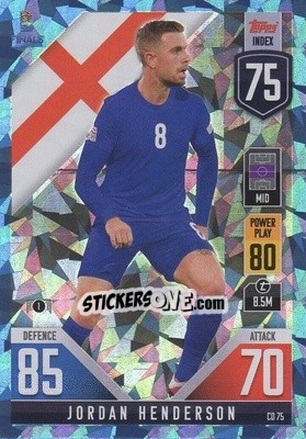 Sticker Jordan Henderson - The Road To Uefa Nations League Finals 2022-2023. Match Attax 101 n. CD75b - Topps