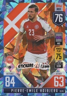 Sticker Pierre-Emile Højbjerg - The Road To Uefa Nations League Finals 2022-2023. Match Attax 101 n. CD76b - Topps