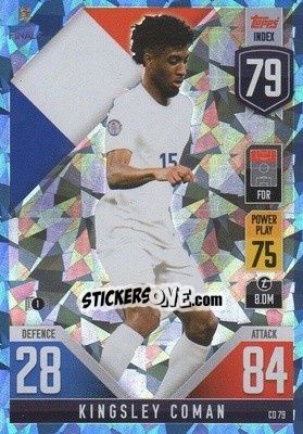 Sticker Kingsley Coman - The Road To Uefa Nations League Finals 2022-2023. Match Attax 101 n. CD79b - Topps
