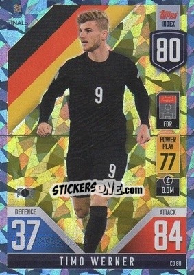 Sticker Timo Werner - The Road To Uefa Nations League Finals 2022-2023. Match Attax 101 n. CD80b - Topps