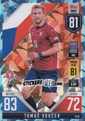 Figurina Tomáš Souček - The Road to UEFA Nations League Finals 2022-2023. Match Attax 101 - Topps