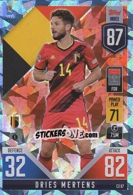 Sticker Dries Mertens - The Road To Uefa Nations League Finals 2022-2023. Match Attax 101 n. CD87b - Topps