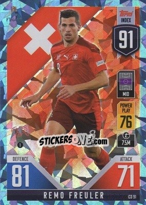 Sticker Remo Freuler - The Road to UEFA Nations League Finals 2022-2023. Match Attax 101 - Topps