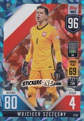 Sticker Wojciech Szczęsny - The Road To Uefa Nations League Finals 2022-2023. Match Attax 101 n. CD96b - Topps