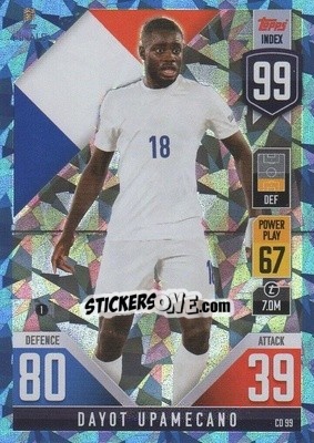 Cromo Dayot Upamecano - The Road to UEFA Nations League Finals 2022-2023. Match Attax 101 - Topps