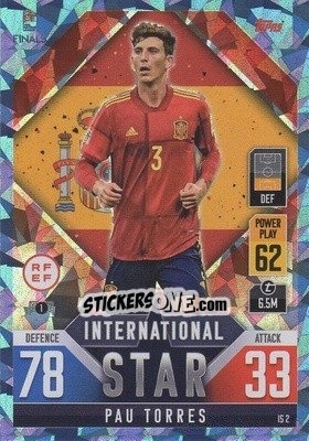 Cromo Pau Torres - The Road to UEFA Nations League Finals 2022-2023. Match Attax 101 - Topps