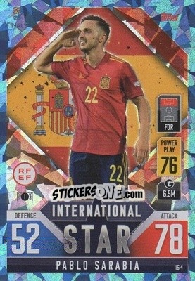 Sticker Pablo Sarabia - The Road to UEFA Nations League Finals 2022-2023. Match Attax 101 - Topps
