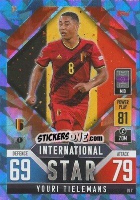 Sticker Youri Tielemans - The Road To Uefa Nations League Finals 2022-2023. Match Attax 101 n. IS7b - Topps