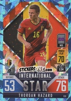 Sticker Thorgan Hazard - The Road To Uefa Nations League Finals 2022-2023. Match Attax 101 n. IS8b - Topps