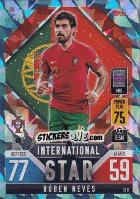 Sticker Rúben Dias - The Road to UEFA Nations League Finals 2022-2023. Match Attax 101 - Topps