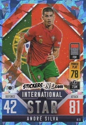 Sticker André Silva - The Road To Uefa Nations League Finals 2022-2023. Match Attax 101 n. IS13b - Topps