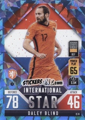 Sticker Daley Blind - The Road to UEFA Nations League Finals 2022-2023. Match Attax 101 - Topps