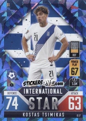 Figurina Kostas Tsimikas - The Road to UEFA Nations League Finals 2022-2023. Match Attax 101 - Topps