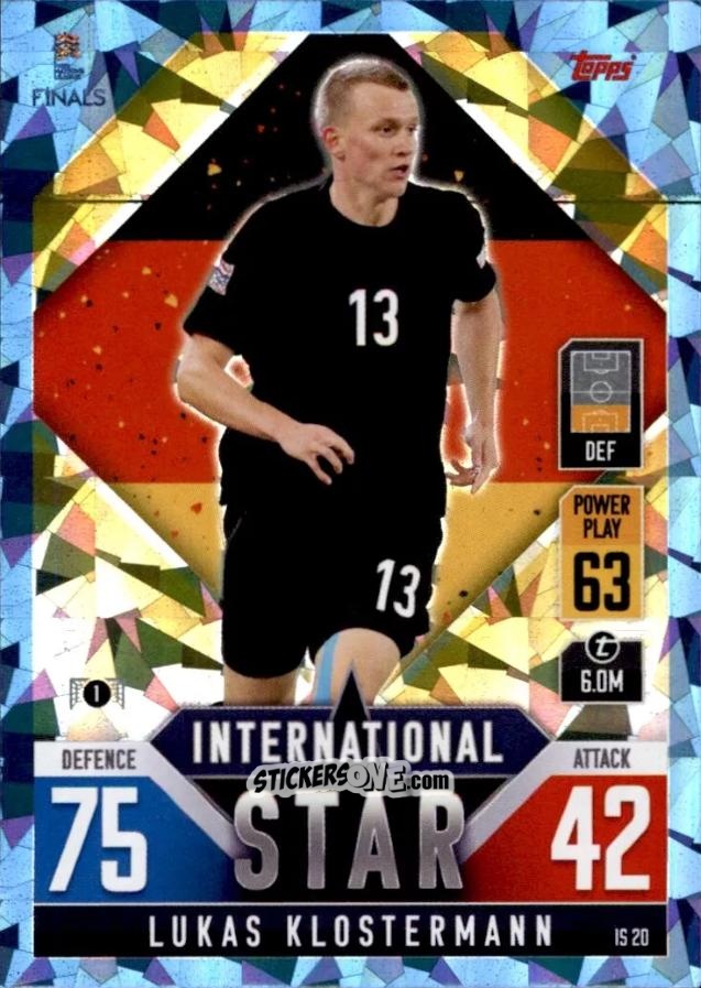 Cromo Lukas Klostermann - The Road To Uefa Nations League Finals 2022-2023. Match Attax 101 n. IS20b - Topps
