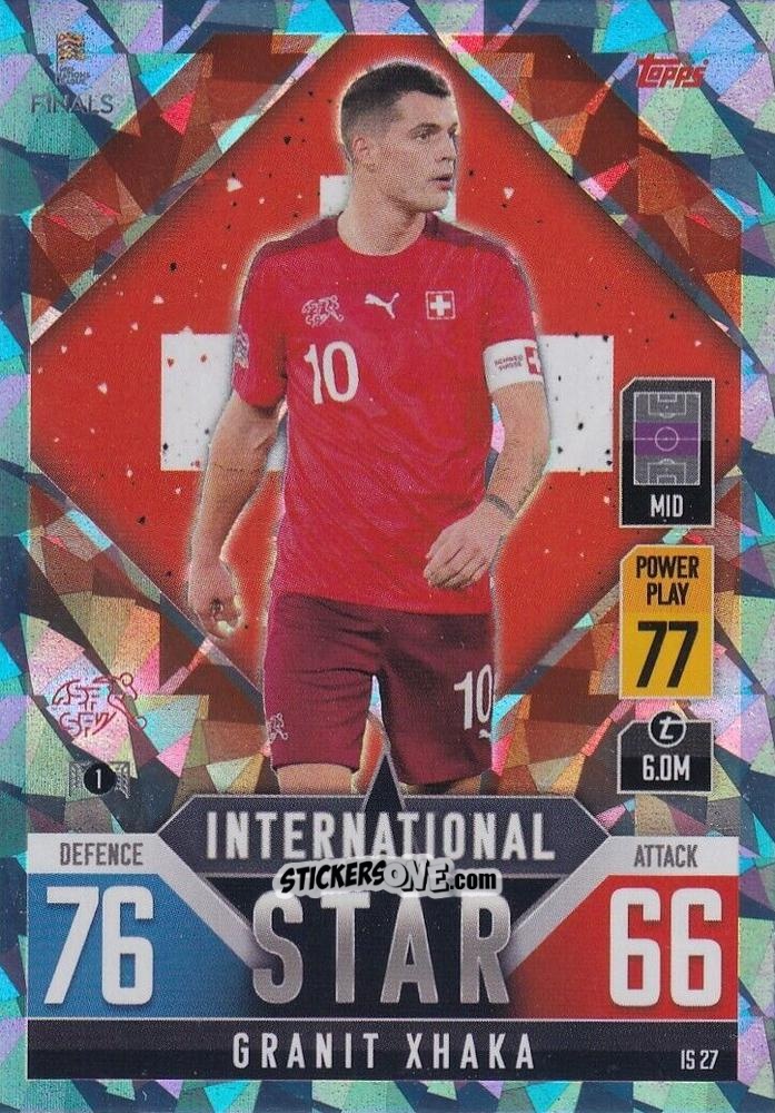 Cromo Granit Xhaka - The Road To Uefa Nations League Finals 2022-2023. Match Attax 101 n. IS27b - Topps