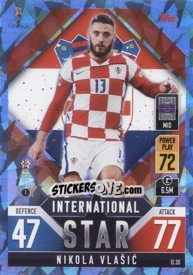 Sticker Nikola Vlašic - The Road To Uefa Nations League Finals 2022-2023. Match Attax 101 n. IS30B - Topps