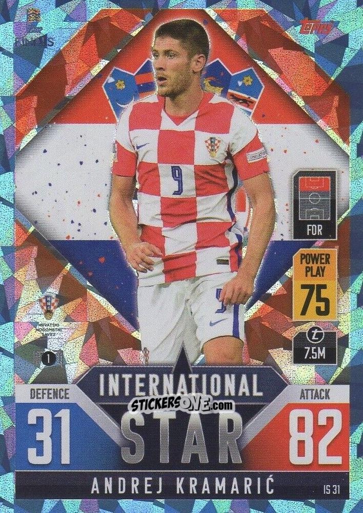 Cromo Andrej Kramarić - The Road To Uefa Nations League Finals 2022-2023. Match Attax 101 n. IS31b - Topps