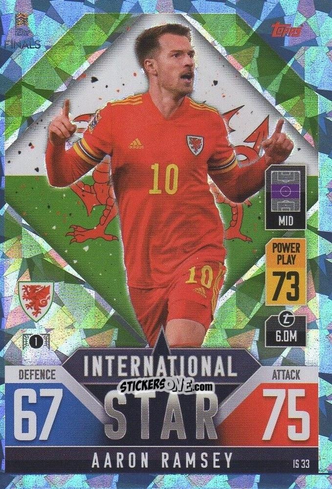 Cromo Aaron Ramsey - The Road To Uefa Nations League Finals 2022-2023. Match Attax 101 n. IS33b - Topps