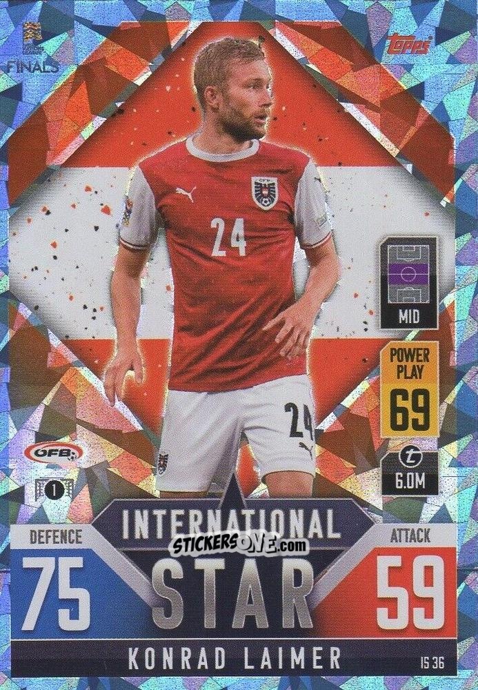 Cromo Konrad Lahmer - The Road To Uefa Nations League Finals 2022-2023. Match Attax 101 n. IS36b - Topps