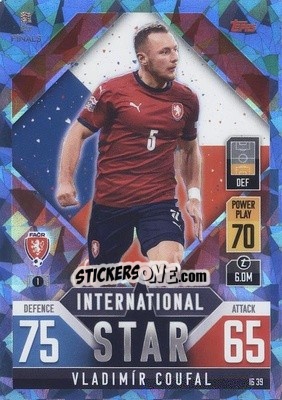 Sticker Vladimír Coufal - The Road to UEFA Nations League Finals 2022-2023. Match Attax 101 - Topps