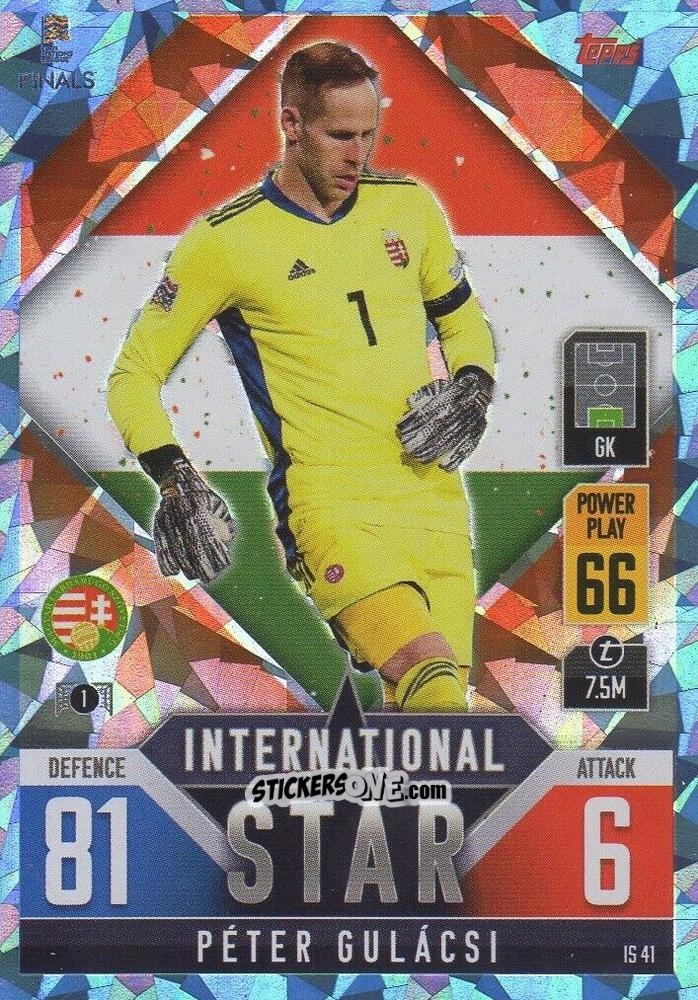 Sticker Péter Gulácsi - The Road To Uefa Nations League Finals 2022-2023. Match Attax 101 n. IS41b - Topps