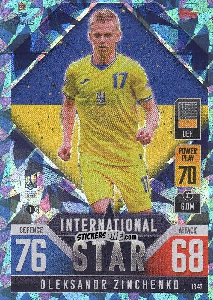 Figurina Oleksandr Zinchenko - The Road To Uefa Nations League Finals 2022-2023. Match Attax 101 n. IS43b - Topps